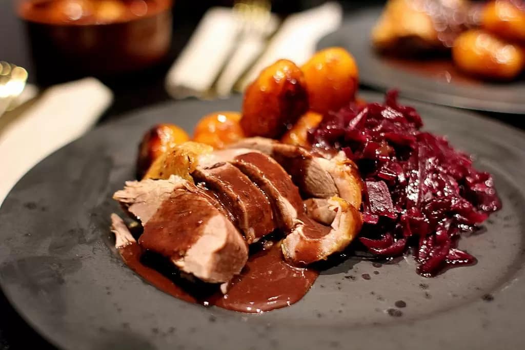 Andesteg m/ traditionelt tilbehør